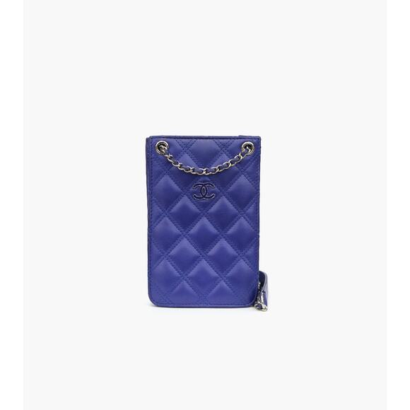 CHANEL Purple Phone Holder Bag A-A16928 - Picture 1 of 9